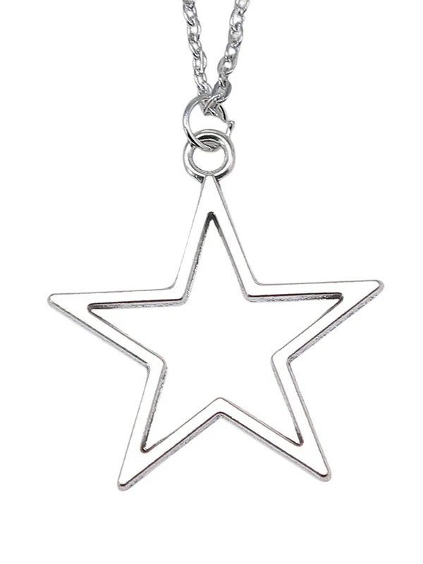 Hollow Out Star Charm Necklace
