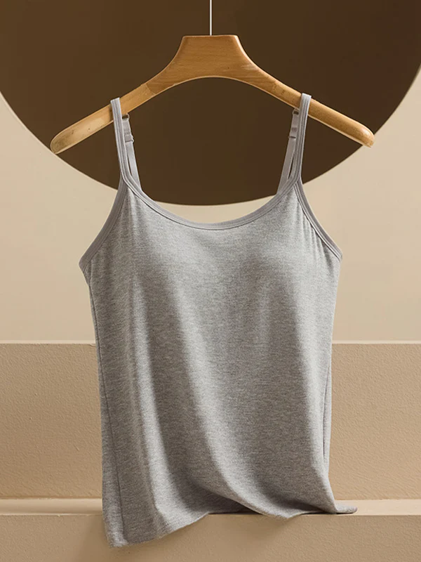 Integrated Padded Threaded Cami Top - Image 4