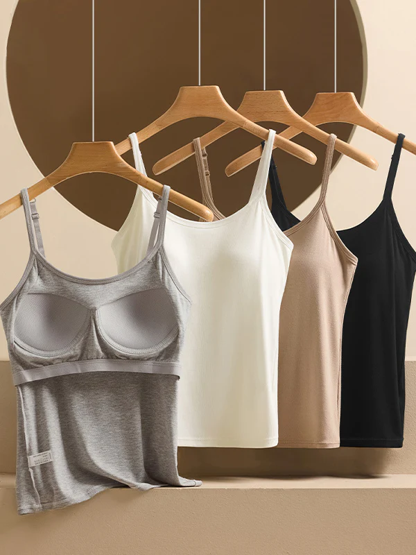 Integrated Padded Threaded Cami Top - Image 7