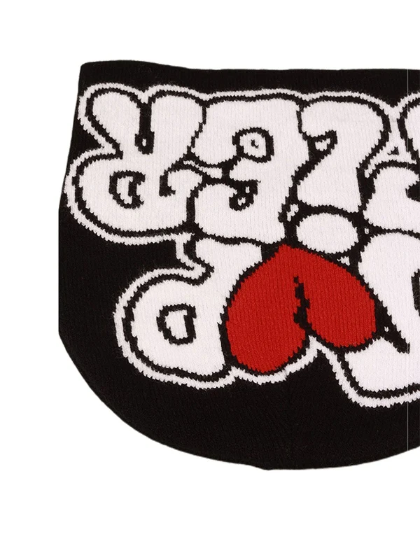 Interesting Letter Jacquard Beanie Hat - Image 8