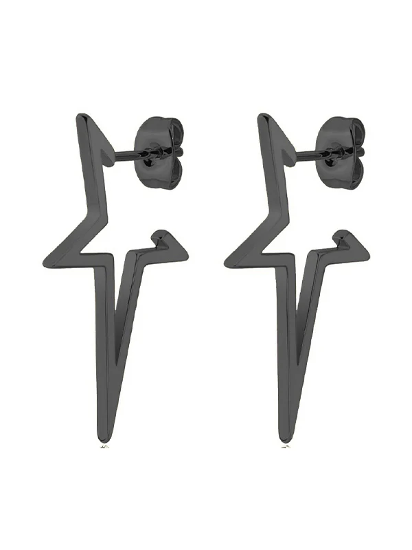 Irregular Chunky Star Pendant Earrings