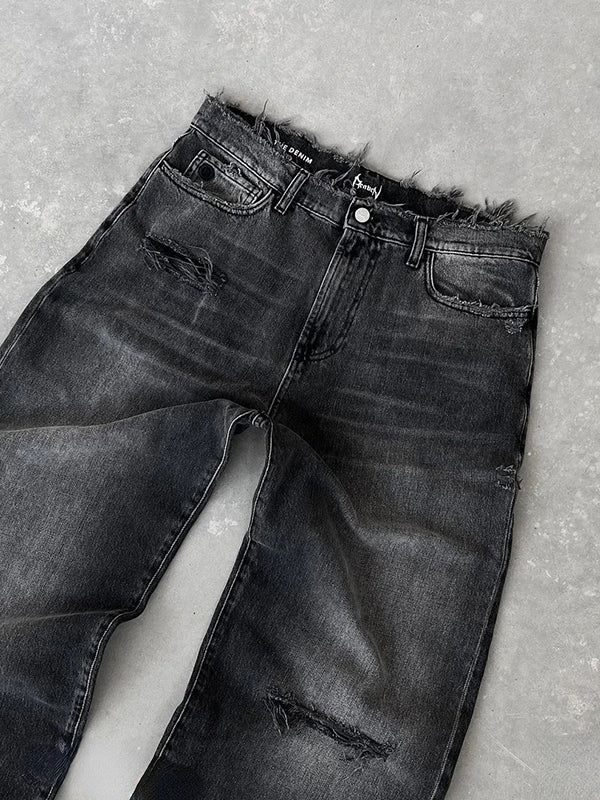 Washed Aged Boyfriend Jeans - Image 4
