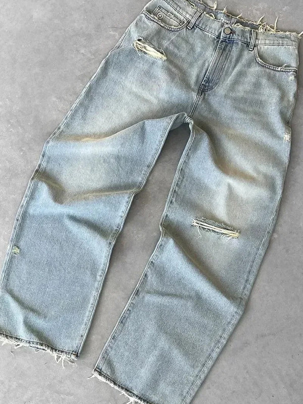 Washed Aged Boyfriend Jeans - Image 5