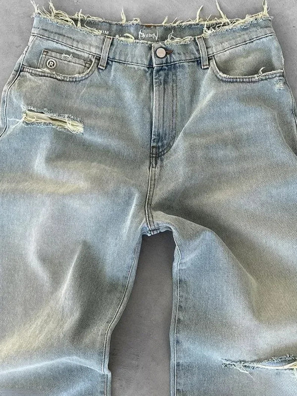 Washed Aged Boyfriend Jeans - Image 6