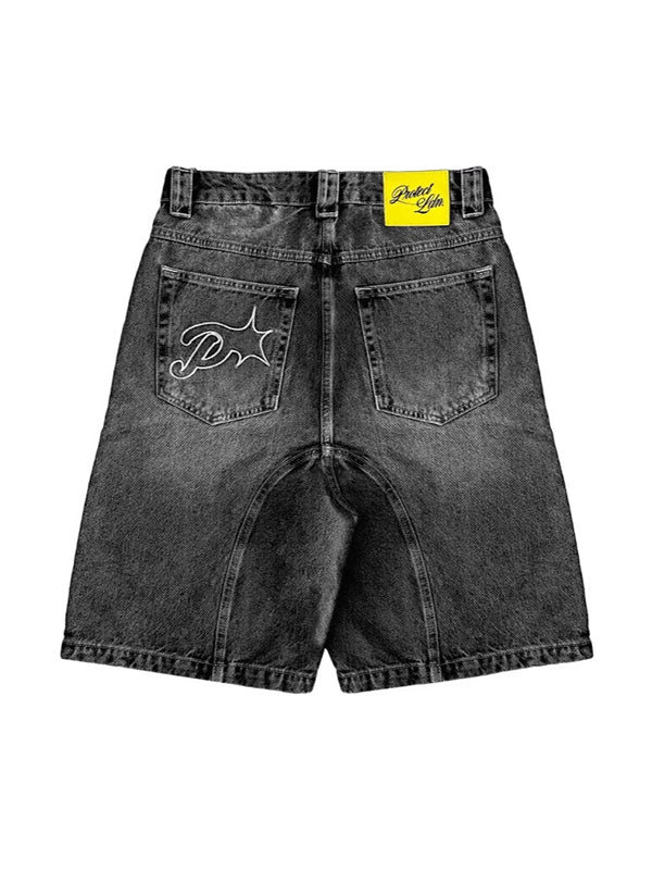 Retro Casual Denim Shorts - Image 2