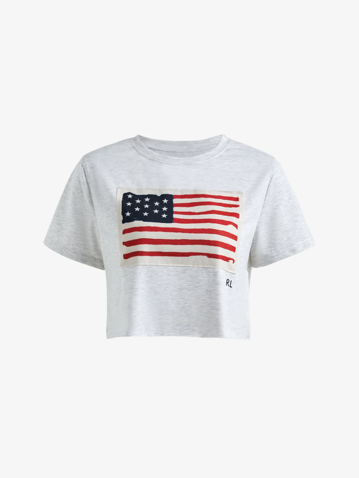 American Flag Print Navel Baring Tee - Image 5