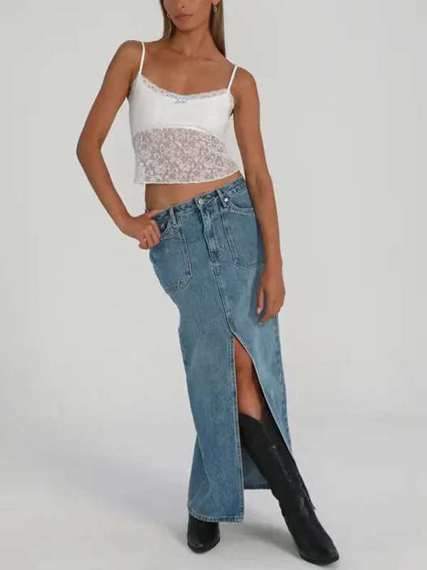 Lace See Through Cami Top - Image 13