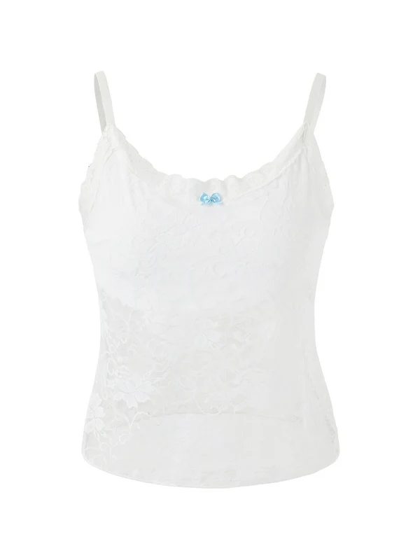 Lace See Through Cami Top - Image 14