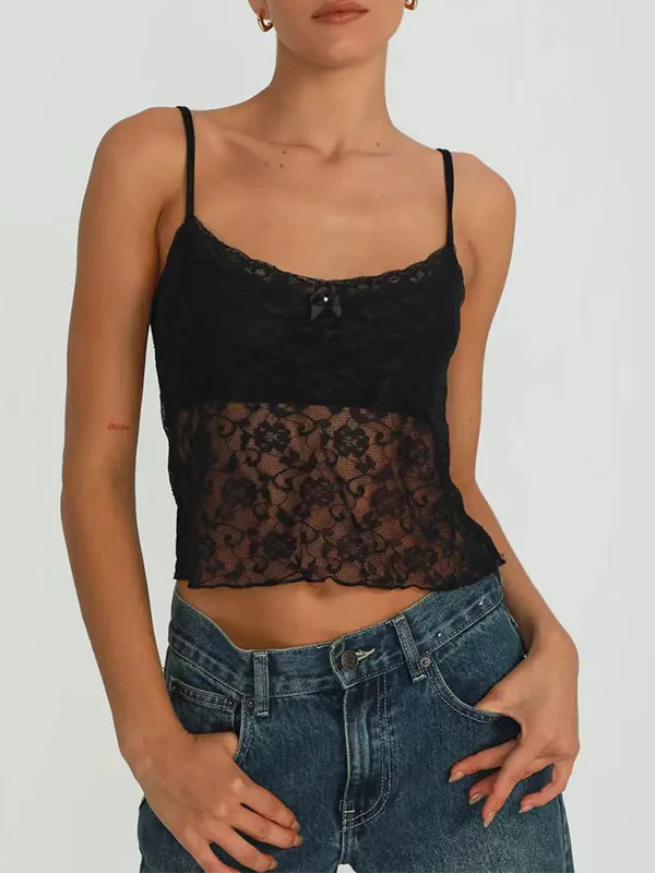 Lace See Through Cami Top - Image 7