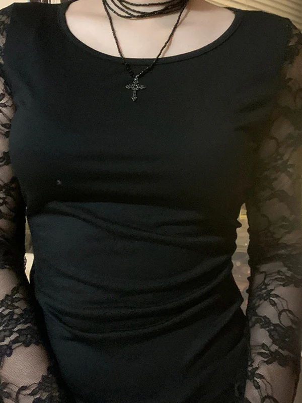 Lace-Trimmed Long Sleeve - Image 3