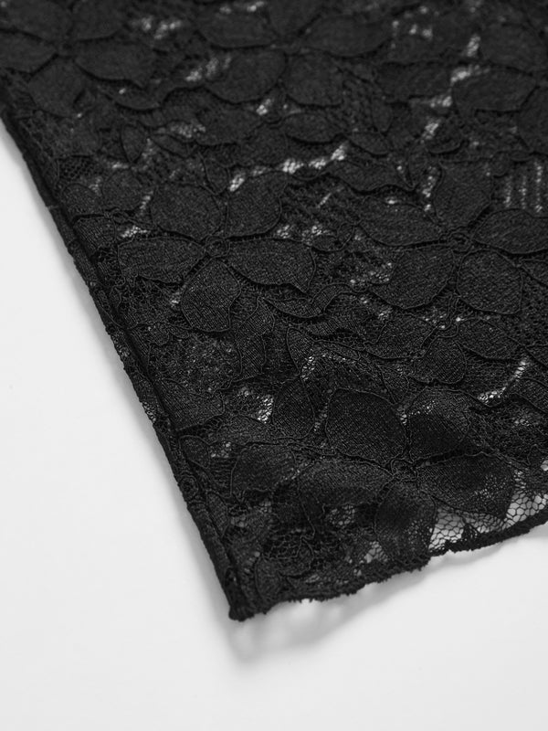 Lace V Neck Bow Tie Up Cami Top - Image 10