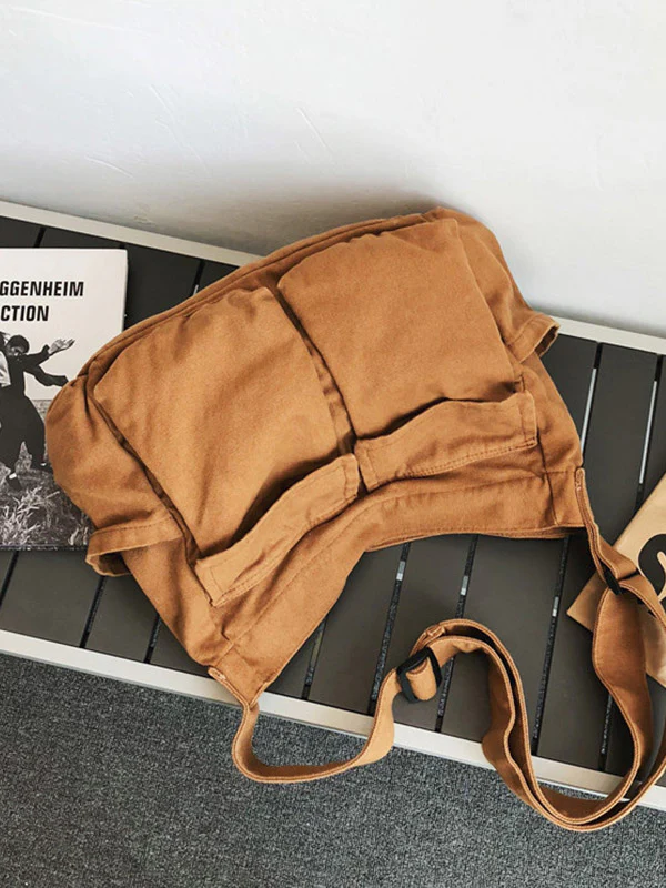 Large Canvas Satchel Bag - Image 10