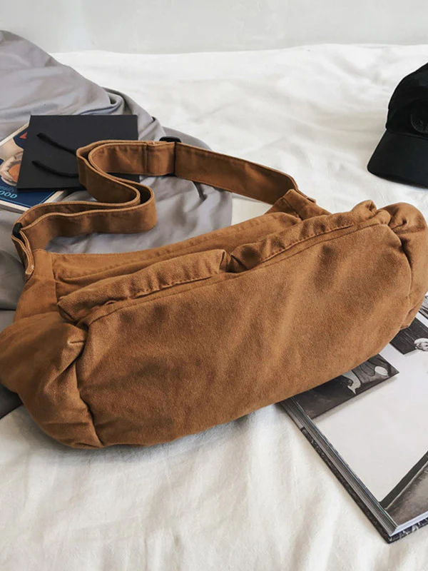 Large Canvas Satchel Bag - Image 11