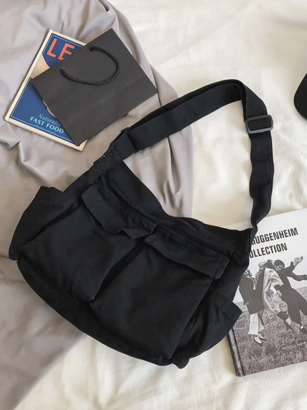 Large Canvas Satchel Bag - Image 14