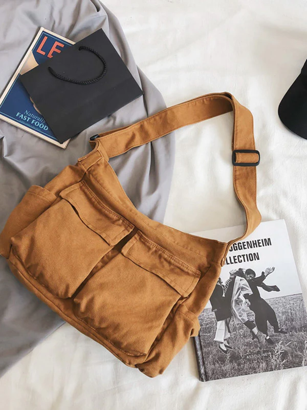 Large Canvas Satchel Bag - Image 15