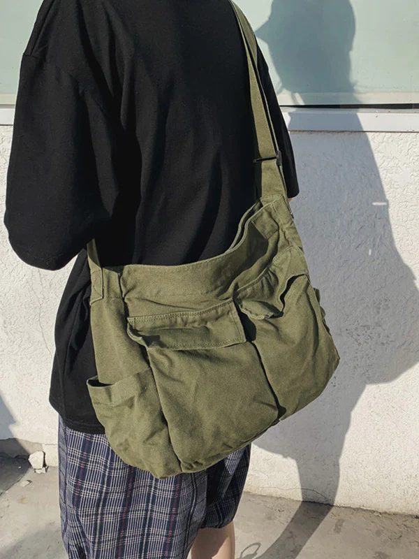 Large Canvas Satchel Bag - Image 16