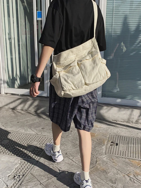 Large Canvas Satchel Bag - Image 19