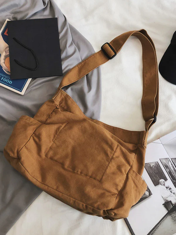 Large Canvas Satchel Bag - Image 7