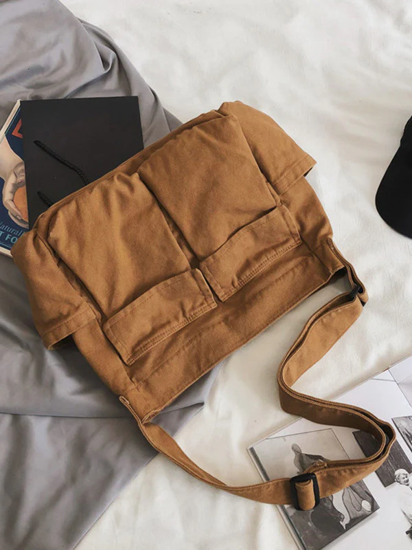 Large Canvas Satchel Bag - Image 8