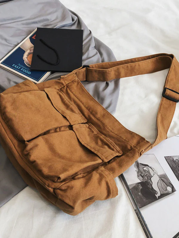 Large Canvas Satchel Bag - Image 9
