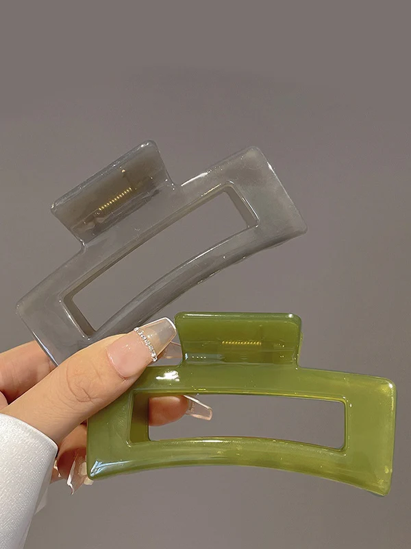 Large Rectangle Hair Claw Clip - Image 2
