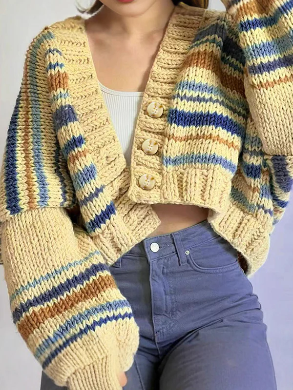 Lazy Ethnic Pattern Cardigan - Image 3