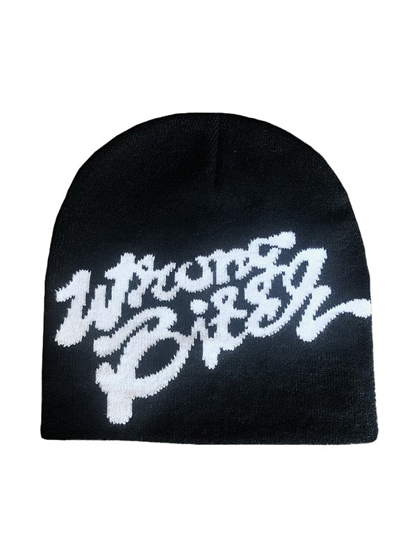 Letter Print Beanie Hat - Image 4
