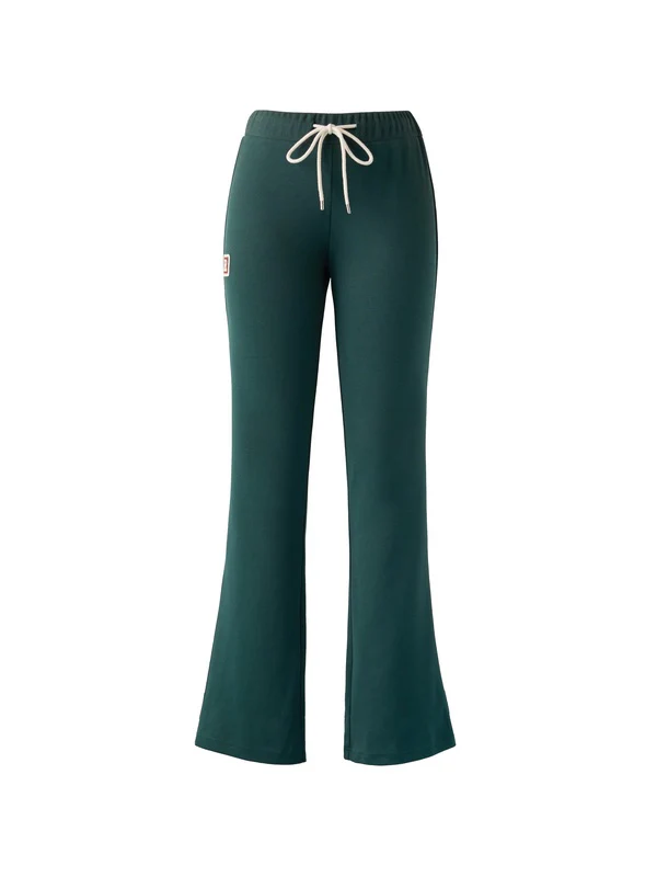 Logo Detail Terry Casual Pants