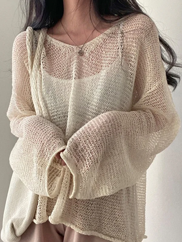 Loose And Casual Knitted Long Sleeve