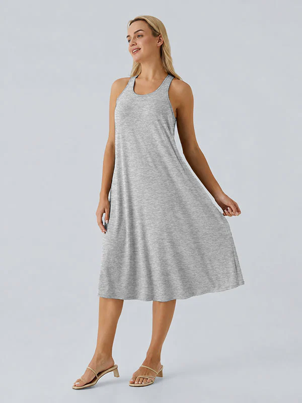 Loose Camisole Dress with Built-in Bra - Image 11