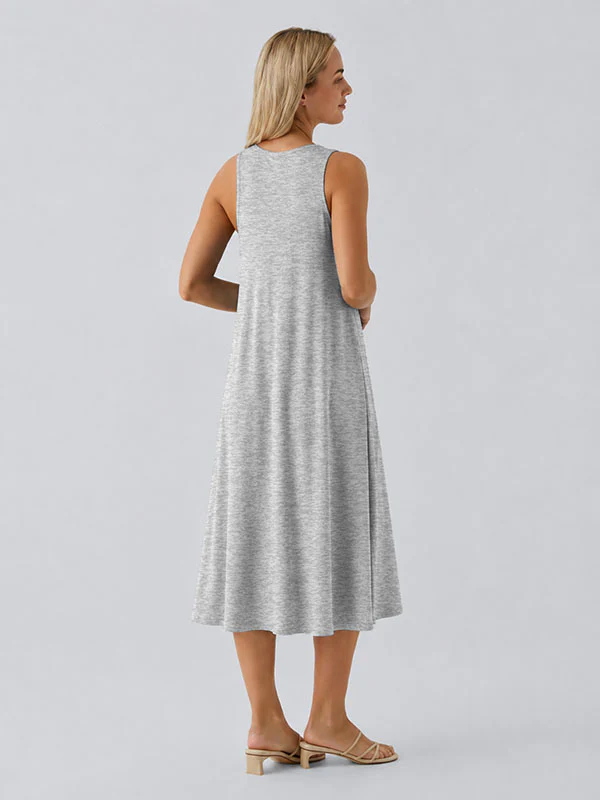 Loose Camisole Dress with Built-in Bra - Image 12