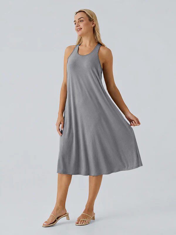 Loose Camisole Dress with Built-in Bra - Image 13