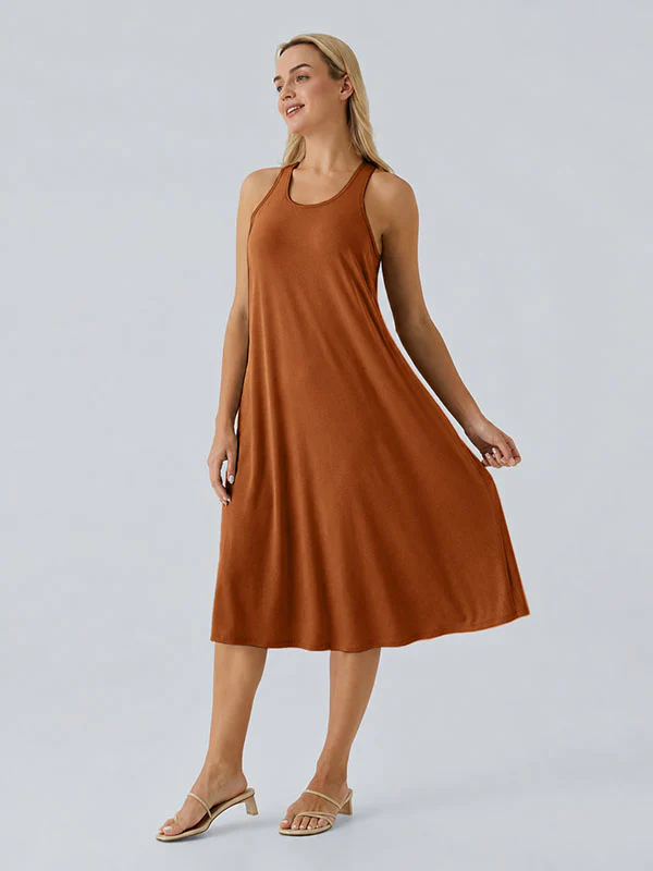 Loose Camisole Dress with Built-in Bra - Image 15