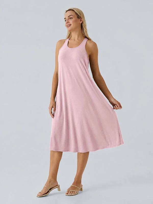 Loose Camisole Dress with Built-in Bra - Image 17