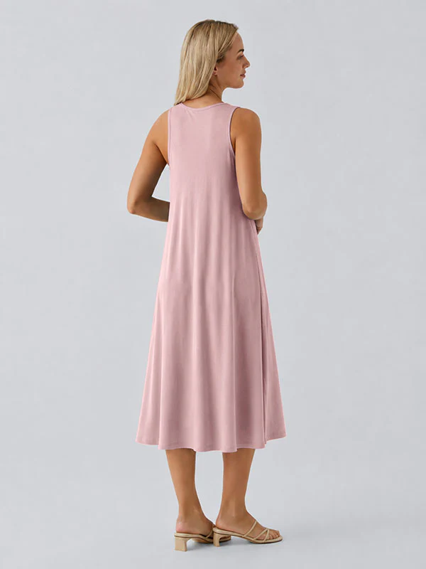 Loose Camisole Dress with Built-in Bra - Image 18