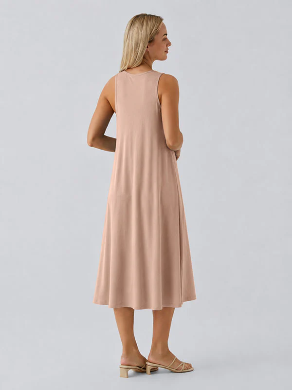 Loose Camisole Dress with Built-in Bra - Image 5