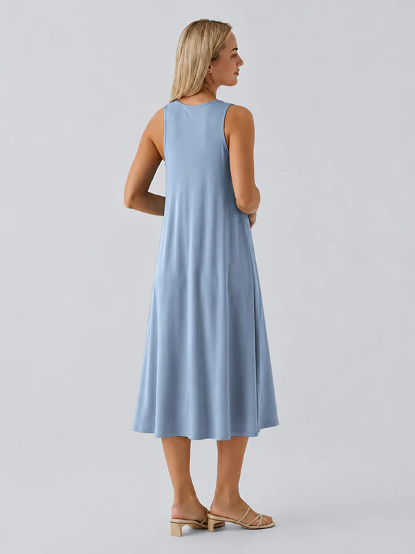 Loose Camisole Dress with Built-in Bra - Image 6