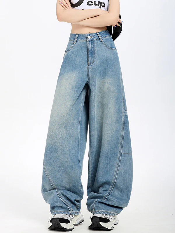 Loose Silhouette Boyfriend Jeans - Image 4