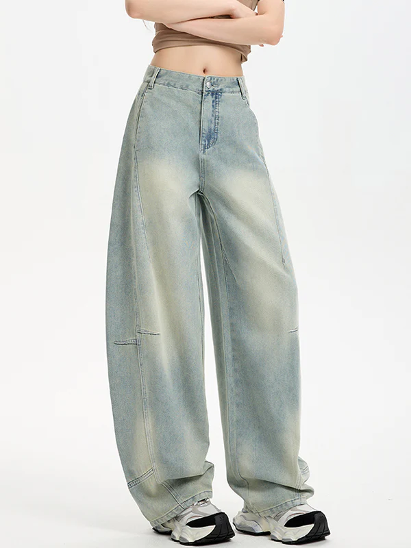 Loose Silhouette Boyfriend Jeans - Image 3
