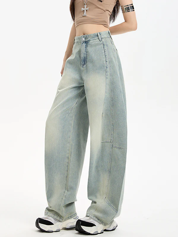 Loose Silhouette Boyfriend Jeans - Image 4