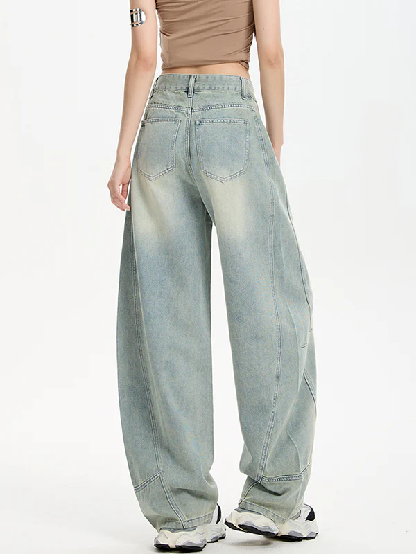 Loose Silhouette Boyfriend Jeans - Image 5