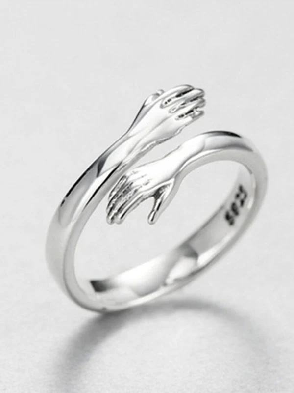 Love Hug Adjustable Cuff Ring - Image 2