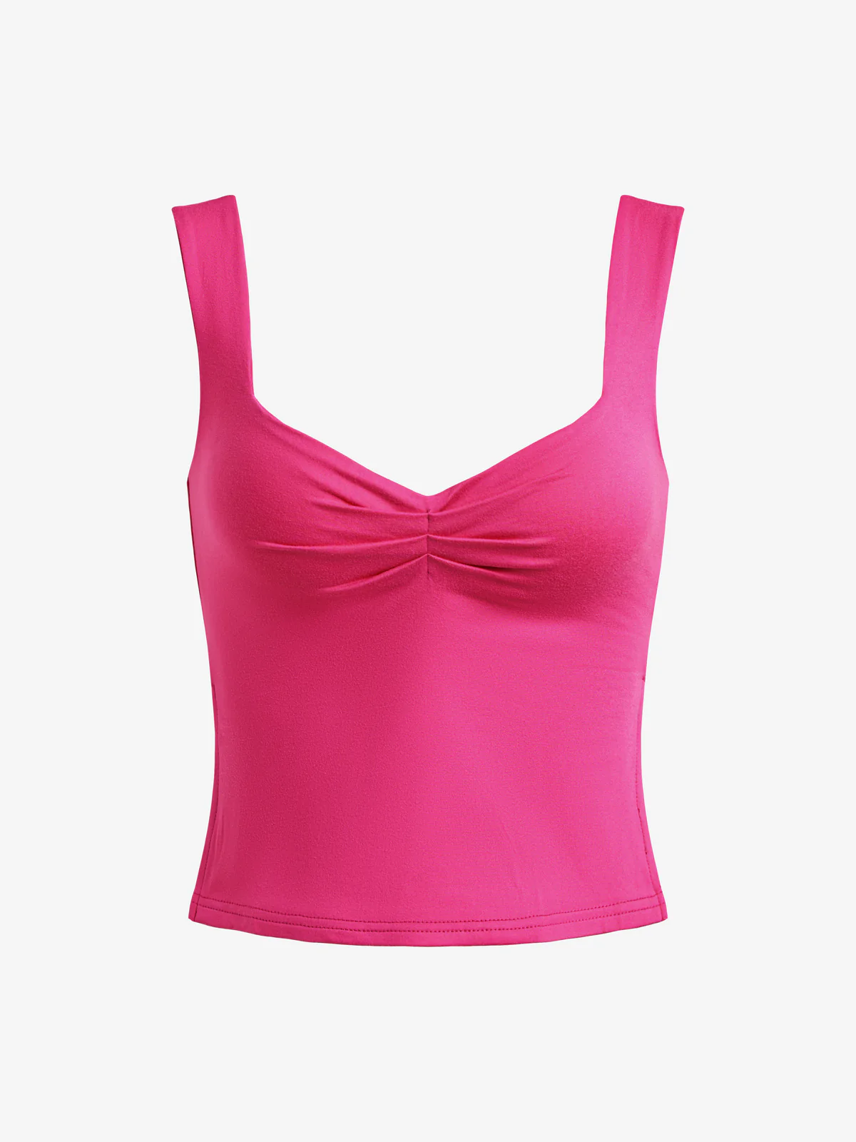 Low Cut Sleeveless Sweetheart Neck Cropped Tank Top - Image 4