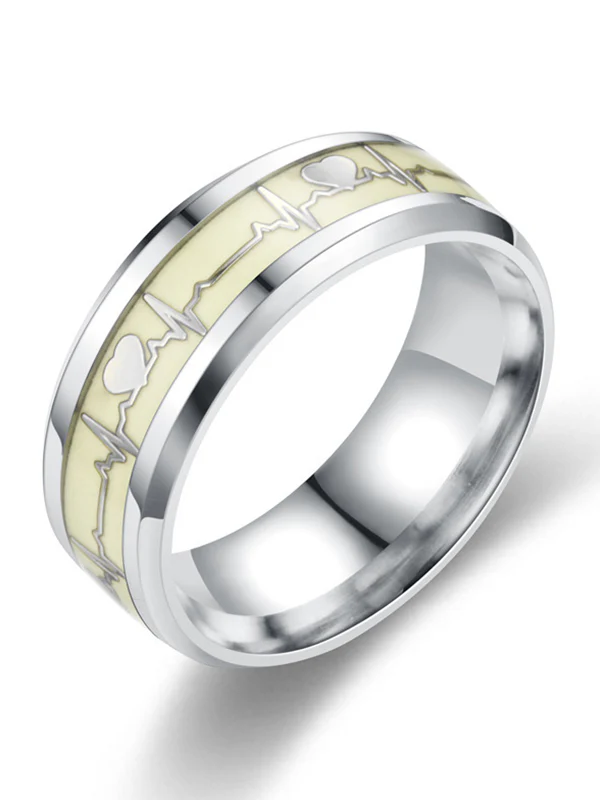 Luminous Heart Pattern Ring - Image 2