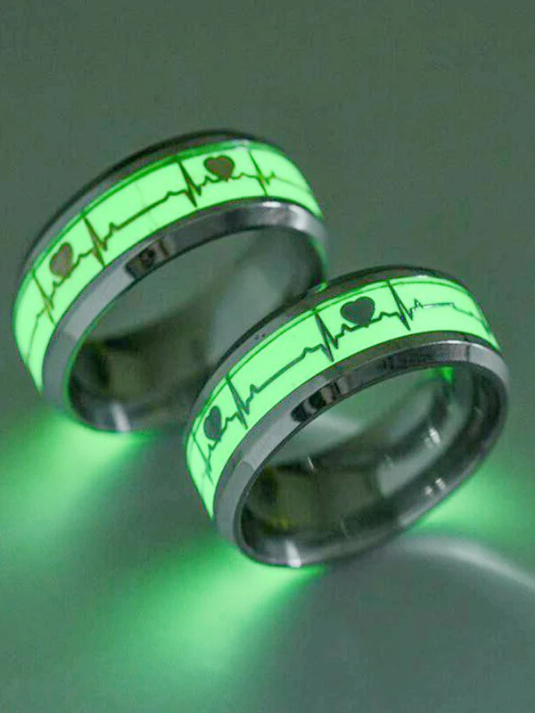 Luminous Heart Pattern Ring - Image 3