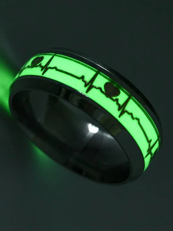 Luminous Heart Pattern Ring - Image 4