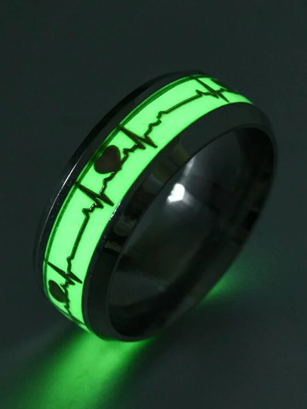 Luminous Heart Pattern Ring - Image 5