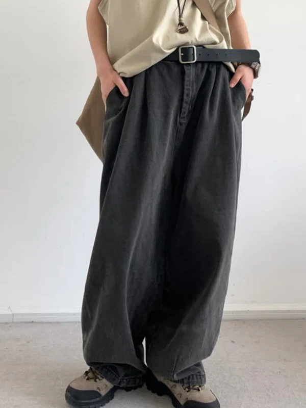 Men' Wash Distressed Loose Jeans - Image 2