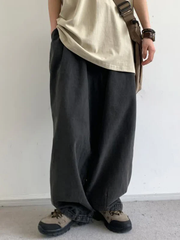 Men' Wash Distressed Loose Jeans - Image 3
