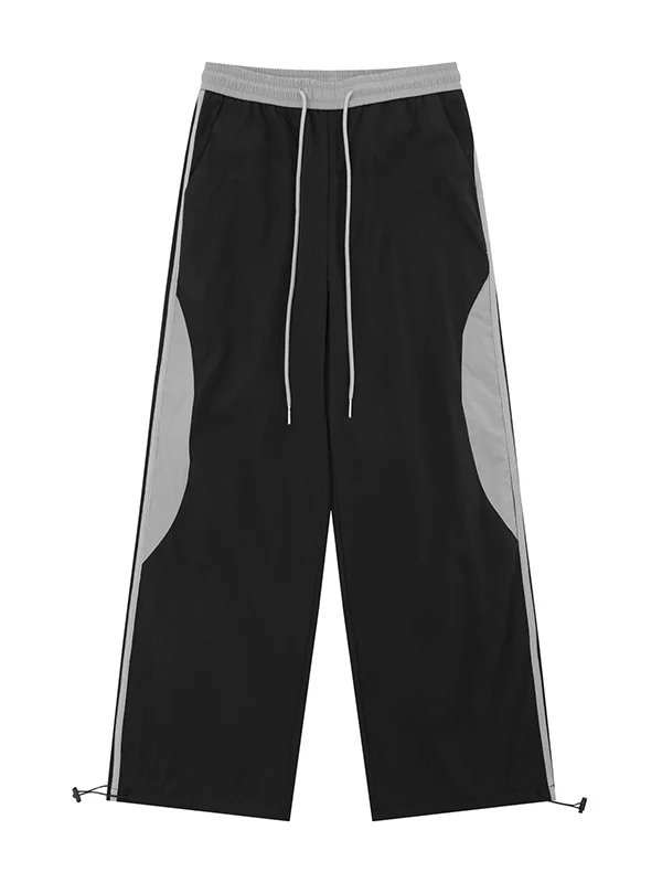 Men's Contrast Stripe Sports Straight Leg Pants - Image 10
